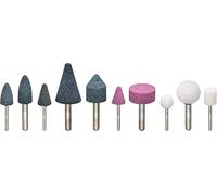 Vigor Jeu de meules à aiguiser V6906, V5672, V5673, pour supports de 3 à 6 mm de diamètre V6906-10, noir/rouge