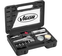 VIGOR Kit de fers à souder à gaz V5512 12 pièces