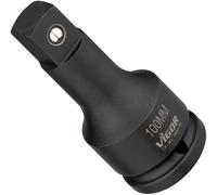 VIGOR Rallonge de visseuse à choc V5034-100, 100 mm, 3/4 pouce (20 mm) carré, acier Cr-Mo, pour actionnement de machine