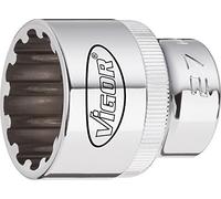 Vigor Blinky - Douille multiprofil V1982 - 9 mm - carré creux 6,3 mm (1/4") - L 25 mm - 1 pièce