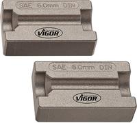 Vigor V2552 Lot de 2 mâchoires de serrage pour tube évasé 6 mm