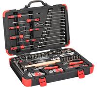 VIGOR V4425N Mallette à outils universelle 93 pièces Entraînement carré 1/4" et 1/2", six pans intérieurs et extérieurs, PH, PZ, fente, compacte pour de nombreuses applications