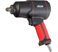 ViGOR V4800 Visseuse pneumatique à chocs - couple de desserrage maxi 1200 Nm, carré 12,5 mm (1/2 pouce) - visseuse pneumatique à faibles vibrations pour le serrage et le desserrage de vis'.
