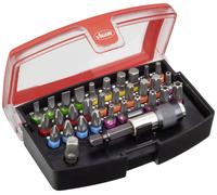 Vigor V5019 Jeu d'embouts 32 pièces vis à fente, 6 pans intérieurs, cruciforme Phillips, Pozidriv, TORX® intérieur, Profil TH