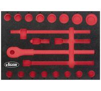Vigor V5109-L V5109-L Insert en mousse (L x l) 563 mm x 393 mm