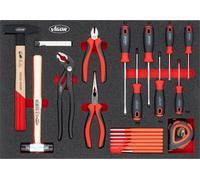 VIGOR V5634N Jeu de marteaux, de pinces et de tournevis ∙563 mm x 393 mm x 35 mm