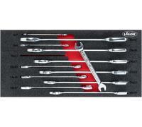 VIGOR V6721 Jeu de clés à double embout ∙Profil hexagonal extérieur ∙ 6 x 7 - 30 x 32 ∙ Nombre d'outils : 12