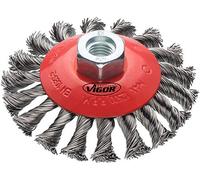 Vigor Blinky Brosse conique V6805 – Ø100 mm, filetage M14 x 2,0, tête bombée – 1 pièce