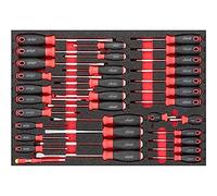 VIGOR V6813 Jeu de tournevis ∙0.5 x 3 - 1.6 x 10 - PH0 - PH3 - T6 - T40 ∙ Nombre d'outils : 34