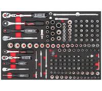 VIGOR V6821 Jeu de clés à douilles ∙563 mm x 393 mm x 35 mm ∙ Nombre d'outils : 165