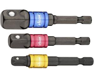 Vigor V7603/3 Set dadaptateurs de douille 6.3 mm 1/4 pouces Propulseur 1/4 (6.3 mm) 1 set