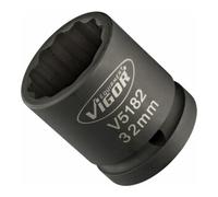 Vigor Profil de douille à 6 pans, extérieur double force 32 mm, extra mince, entraînement 20 mm (3/4 ")