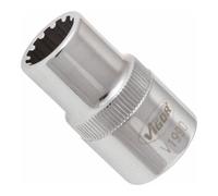 VIGOR VIGOR Douille multiprofil V1990, carré creux 12,5 mm (1/2 pouce), L totale 38,1 mm, 12 pièces Quantité:1