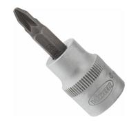 VIGOR VIGOR Embout tournevis Pozidriv PZ2 3/8" carré creux 10 mm V2290N, 49 mm Quantité:1