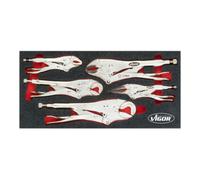 VIGOR V5004 Jeu de pinces à becs ∙393 mm x 188 mm x 35 mm ∙ Nombre d'outils : 5