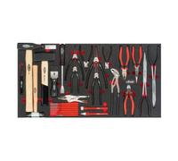 VIGOR VIGOR Jeu de pinces, marteau et burins V5638, 38 outils Quantité:1