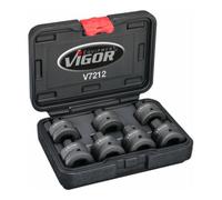 VIGOR VIGOR Jeu de tournevis à chocs, carré creux 20 mm (3/4 pouce), V7212 Quantité:1
