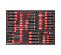 VIGOR VIGOR Set de tournevis V6813, 34 outils Quantité:1