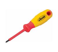 VIGOR VIGOR Tournevis cruciforme VDE V2062 Profil PH PH 0 Longueur totale : 141 mm Quantité:1