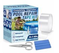 Vigorder Rustine Piscine 10x150cm Patch PVC Étanche Auto-Adhésif | Sous L'Eau, Auto-Adhésif, Forte Adhérence, Réparation Rapide, Pour Bâche Piscine, Spa, Bateau, Matelas Gonflable