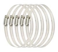 VIGORQ 5 pcs 10 cm / 100 mm Créoles en acier inoxydable pour tuyau d'arrosage, clips conduit, colliers de serrage réglables pour inline conduit, ventilateur, culture hydroponique, hotte de cuisine
