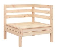 VIHHQGC Canapé d'angle de jardin en bois de pin massif, canapé de jardin modulaire en bois avec design à lattes, canapé d'extérieur durable pour terrasse et jardin, dossier confortable, charge