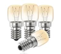 VIIVUU Ampoule E14 15w Pour Four,Ampoules E14 Résistante 300 Degré Blanc Chaud Frigo Lampe Pour(whirlpool/Whirloop/Electrolux/Bosch) Four,Hotte Aspirante,Refrigerateur, 2700K 85LM 4 Pcs