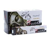 Vijayshree Golden Nag Bouddha Lot de 12 Paquets de 15 g = 180 g, aromathérapie, méditation, spiritualité, 100% Naturel EcoFriendly
