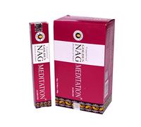 Vijayshree Golden Nag Lot de 6 boîtes de 120 bâtonnets d'encens de méditation Parfum indien