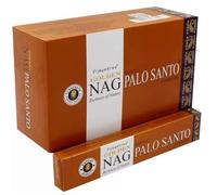 Vijayshree Golden Nag Palo Santo - 12 Paquets de 15g = 180g - Aromathérapie - Méditation - Spiritualité - 100% Naturel EcoFriendly