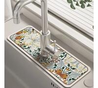 VIKAMA dessin animé mignon robinet tapis cuisine Super absorbant tapis Machine à café tapis de vidange tapis de séchage séchage rapide salle de bain tapis de vidange GZN6
