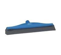 Vikan Brosse en caoutchouc Polypropylène Cadre Banc double lame Raclette, 7716, bleu, 1
