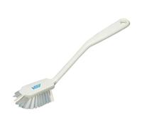 VIKAN Brosse Vaisselle avec Grattoir et bord, Medium, différents coloris., weiß