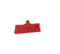 Vikan - Hygiène - Balai - Avec col droit - Fibres moyennes - Rouge
