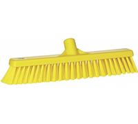Vikan - Hygiène - Balai combiné - Fibres dures/douces - Jaune