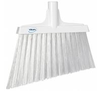 Vikan - Hygiène - Balai d'angle - Fibres inclinées longues et extra dures - Blanc