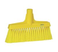 Vikan - Hygiène - Balai de passage - Avec manche droit - Fibres douces - Jaune