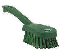 Vikan - Hygiène - Brosse à vaisselle - Avec manche court - Fibres dures - Vert