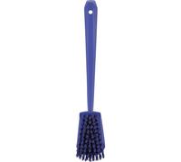 Vikan - Hygiène - Brosse à vaisselle - Avec manche long - Fibres dures - Violet