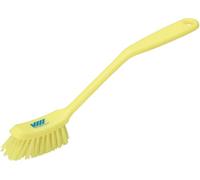 Vikan - Hygiène - Brosse à vaisselle - Fibres moyennes - Jaune