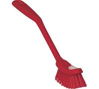 Vikan - Hygiène - Brosse à vaisselle - Fibres moyennes - Rouge