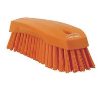 Vikan - Hygiène - Grande brosse de travail - Fibres dures - Orange