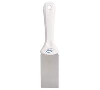Vikan - Hygiène - Grattoir à main - Avec lame en acier inoxydable - Blanc - Étroit