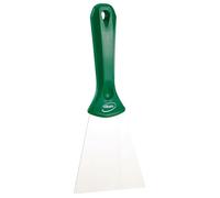 Vikan - Hygiène - Grattoir à main - Avec lame en acier inoxydable - Vert - Large