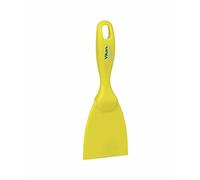 Vikan - Hygiène - Grattoir à main - Droit - Polypropylène - Jaune - 75mm