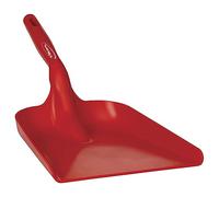 Vikan - Hygiène - Pelle à Main - Plate - Polypropylène - Rouge