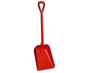 Vikan - Hygiène - Pelle - Manche droit - Grande lame - Polypropylène - Rouge