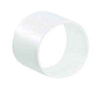 Vikan Lot de 5 bandes en caoutchouc à code couleur Blanc 3,8 cm