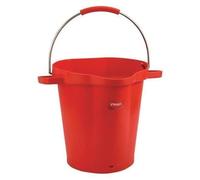 Vikan - Seau d'hygiène - avec Bec verseur - Graduations - 20L - Rouge
