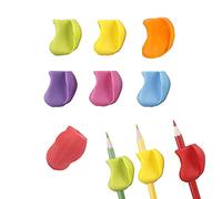 VIKASUN 7 Pièces Poignées de Crayon, Guide Doigts Crayon Enfant Poignées de Stylo en Silicone pour Enfants, Ergonomique Aide écriture, Outil d'écriture de Correcteur de Stylo de Poignée (Multicolore)